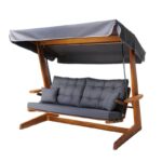 Τριπλή Κουνιστή Καρέκλα Κήπου Sia 2400 - Antrasit ed17203 - Image 3