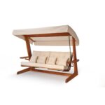 Τριπλή Κουνιστή Καρέκλα Κήπου Luna Deluxe 2600 - Beige ed17206 - Image 4