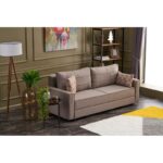 Καναπές τριθέσιος Ece κρεμ 215x90x88cm ed1721