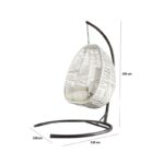 Μονή Κουνιστή Καρέκλα Κήπου Fındık - Cream ed17233 - Image 2