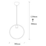 Φωτιστικό οροφής Geonni 30x6x123εκ ed17241 - Image 3