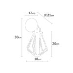 Φωτιστικό τοίχου Lumi 18x12x30εκ ed17251 - Image 3