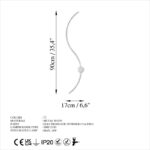 Φωτιστικό τοίχου Senso 90x17x10εκ ed17296 - Image 2