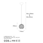 Φωτιστικό οροφής Hay 17x17x118εκ ed17315 - Image 2