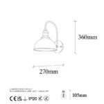 Φωτιστικό τοίχου Nova 27x27x20εκ ed17329 - Image 2