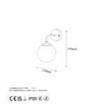 Φωτιστικό τοίχου ForgeLight 10x10x91εκ ed17333 - Image 2