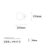 Φωτιστικό τοίχου Prism 15x12x24εκ ed17340 - Image 2