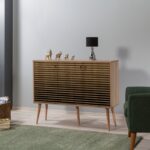 Μπουφέ Mente 2 SONOMA OAK ΜΕΛΑΜΙΝΗ 120x36xH90cm ed1734