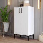 Παπουτσοθήκη Melone λευκό χρώμα μελαμίνη 60x35x111cm ed1739