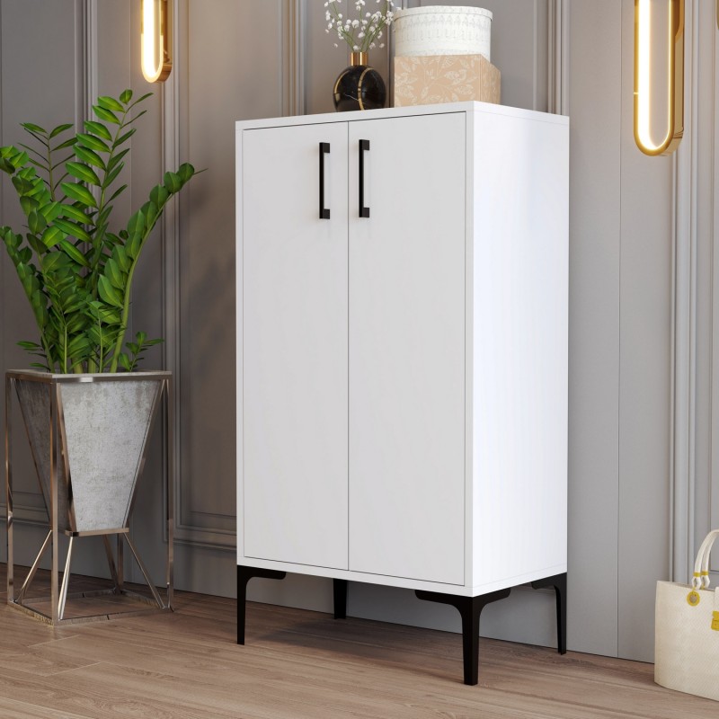 1739_0-800x800 Παπουτσοθήκη Melone λευκό χρώμα μελαμίνη 60x35x111cm ed1739 - Image 1