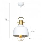 Φωτιστικό Οροφής Serto 23x34x120 εκ ed17403 - Image 2