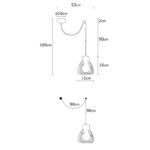 Φωτιστικό οροφής Kema 53x108εκ ed17480 - Image 4