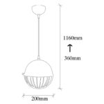 Φωτιστικό οροφής Sivani 20x9x116εκ ed17495 - Image 3