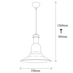 Φωτιστικό οροφής Cozy 33x126εκ ed17497 - Image 5