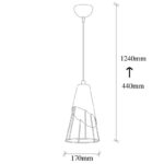 Φωτιστικό οροφής Sivani 17x9x124εκ ed17503 - Image 3