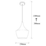 Φωτιστικό οροφής Glam 23x130εκ ed17507 - Image 4