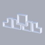 Ραφιέρα Elitra άσπρο μελαμίνη 180x15x59 3εκ ed1750 - Image 3