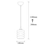 Φωτιστικό οροφής Smoked 14x14x22εκ ed17520 - Image 5