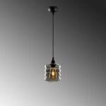 Φωτιστικό οροφής Smoked 14x14x22εκ ed17520 - Image 3