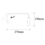 Φωτιστικό τοίχου Urban 10x27εκ ed17528 - Image 5