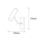 Φωτιστικό τοίχου Dolma 5x28x33εκ ed17566 - Image 5