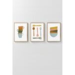 Πίνακας με κορνίζα 3 τεμάχια Cook 33x48εκ ed17613