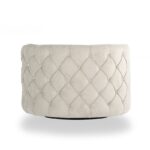 Πολυθρόνα Hilal κρέμ ξύλο βελούδινο ύφασμα 95x71x64εκ ed1762 - Image 5