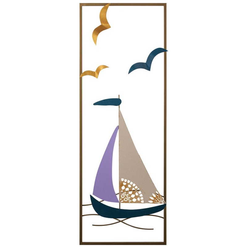 17643_0-800x800 Διακοσμητικό Μεταλλικό Τοίχου 32x5x90εκ Port de Cannes ed17643 - Image 1