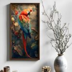 Πίνακας Parrot MDF με κορνίζα 25 x 50 εκ ed17659