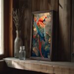 Πίνακας Parrot MDF με κορνίζα 25 x 50 εκ ed17659 - Image 4