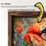 Πίνακας Parrot MDF με κορνίζα 25 x 50 εκ ed17659 - Image 2