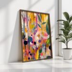 Πίνακας MDF με κορνίζα Flowers 35x47x3 5εκ ed17660 - Image 4