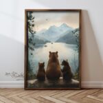 Πίνακας MDF με κορνίζα Bear 35x47x3 5εκ ed17661 - Image 5