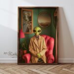 Πίνακας MDF με κορνίζα Alien 35x47x3 5εκ ed17662 - Image 5