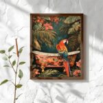 Πίνακας MDF με κορνίζα Parrot 35x47x3 5εκ ed17676 - Image 4