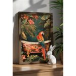 Πίνακας MDF με κορνίζα Parrot 35x47x3 5εκ ed17676 - Image 2