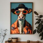 Πίνακας MDF με κορνίζα Cow 35x47x3 5εκ ed17682