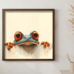 Πίνακας Frog MDF με κορνίζα 50 x 50 εκ ed17690