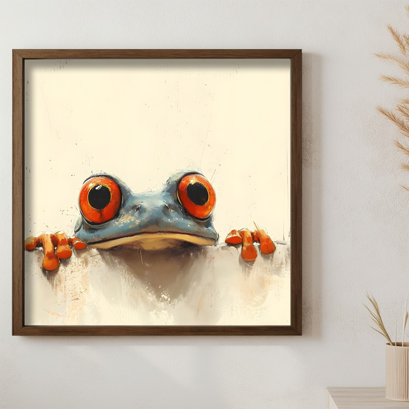 17690_0-800x800 Πίνακας Frog MDF με κορνίζα 50 x 50 εκ ed17690 - Image 1