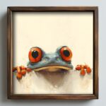 Πίνακας Frog MDF με κορνίζα 50 x 50 εκ ed17690 - Image 2