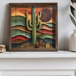 Πίνακας MDF με κορνίζα Eagle 50x50x3 5εκ ed17691