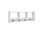 Κρεμάστρα ραφιέρα λευκή 75 6x22x35cm ed1774 - Image 3