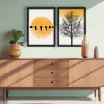 Πίνακας MDF με κορνίζα 2 τεμάχια 38 x 53 εκ  ed17789 - Image 5