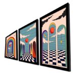 Πίνακας MDF με κορνίζα 3 τεμάχια 38 x 53 εκ ed17790