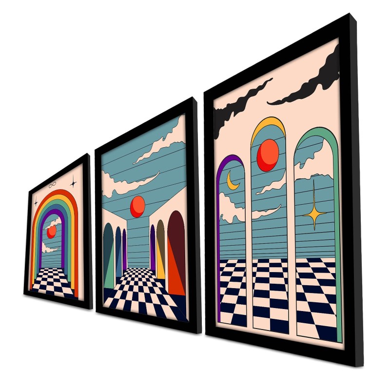 17790_0-800x800 Πίνακας MDF με κορνίζα 3 τεμάχια 38 x 53 εκ ed17790 - Image 1