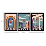 Πίνακας MDF με κορνίζα 3 τεμάχια 38 x 53 εκ ed17790 - Image 2