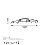 Deco διακοσμητικό τοιχού μεταλλικό 70x1 5x13εκ ed17820 - Image 2