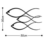 Deco διακοσμητικό τοίχου μεταλλικό 50x1 5x30εκ ed17833 - Image 2