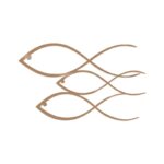 Deco διακοσμητικό τοίχου μεταλλικό 50x1 5x30εκ ed17834