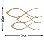 Deco διακοσμητικό τοίχου μεταλλικό 50x1 5x30εκ ed17834 - Image 2